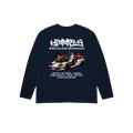 CAMISETA WB MANGA LARGA AZUL MARINO