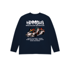 CAMISETA WB MANGA LARGA AZUL MARINO