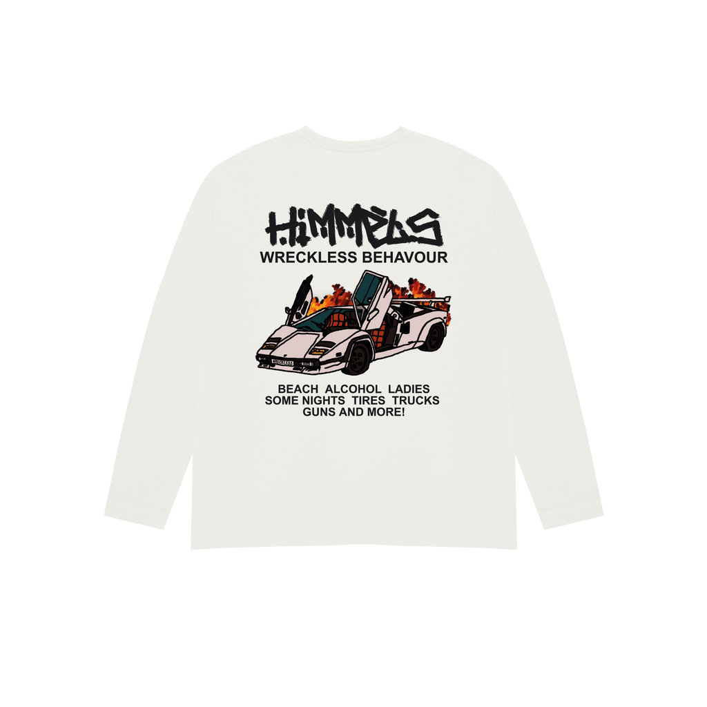 CAMISETA WB MANGA LARGA BLANCA