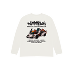 CAMISETA WB MANGA LARGA BLANCA