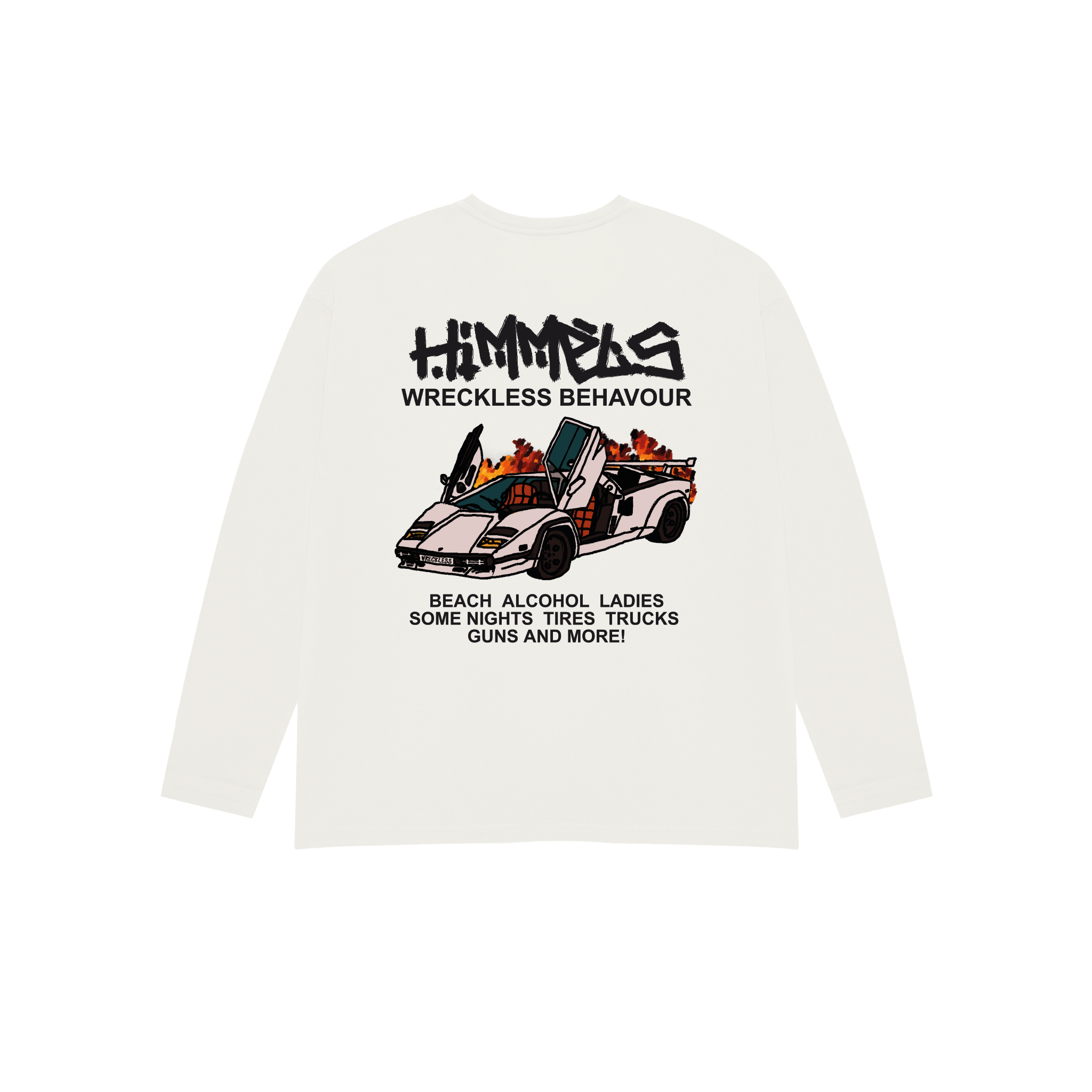 CAMISETA WB MANGA LARGA BLANCA
