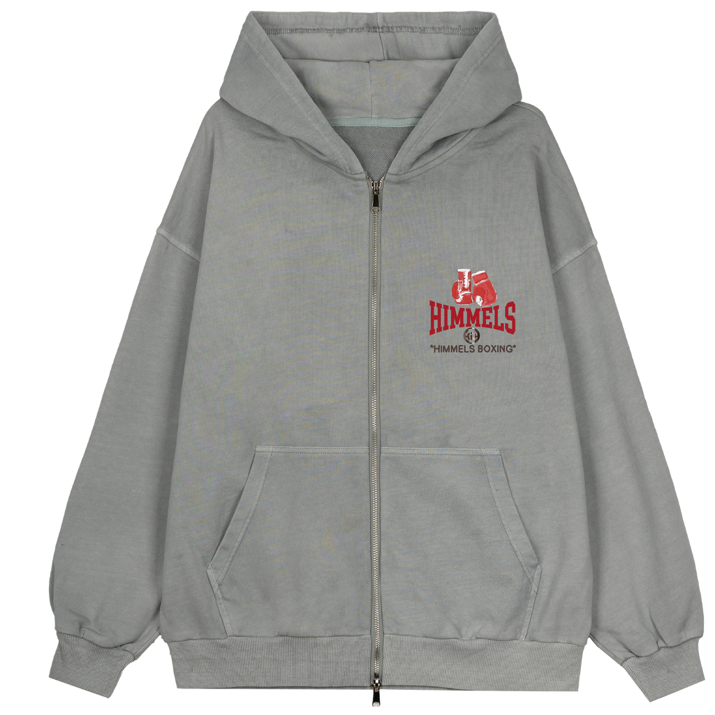 SUDADERA CON CREMALLERA BOXING ICE GREY