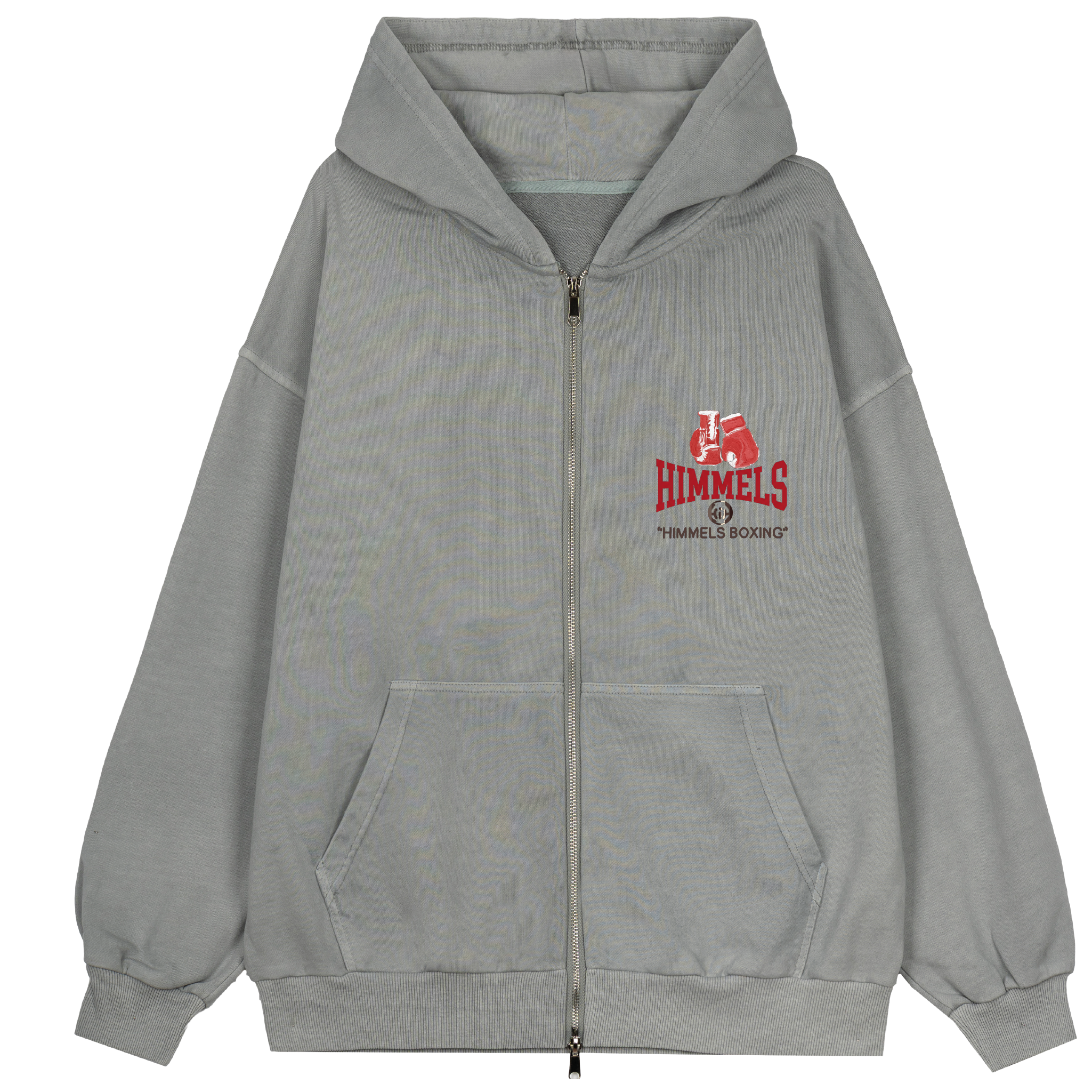 SUDADERA CON CREMALLERA BOXING ICE GREY