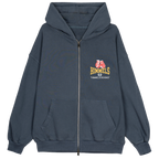 SUDADERA CON CREMALLERA BOXING AZUL