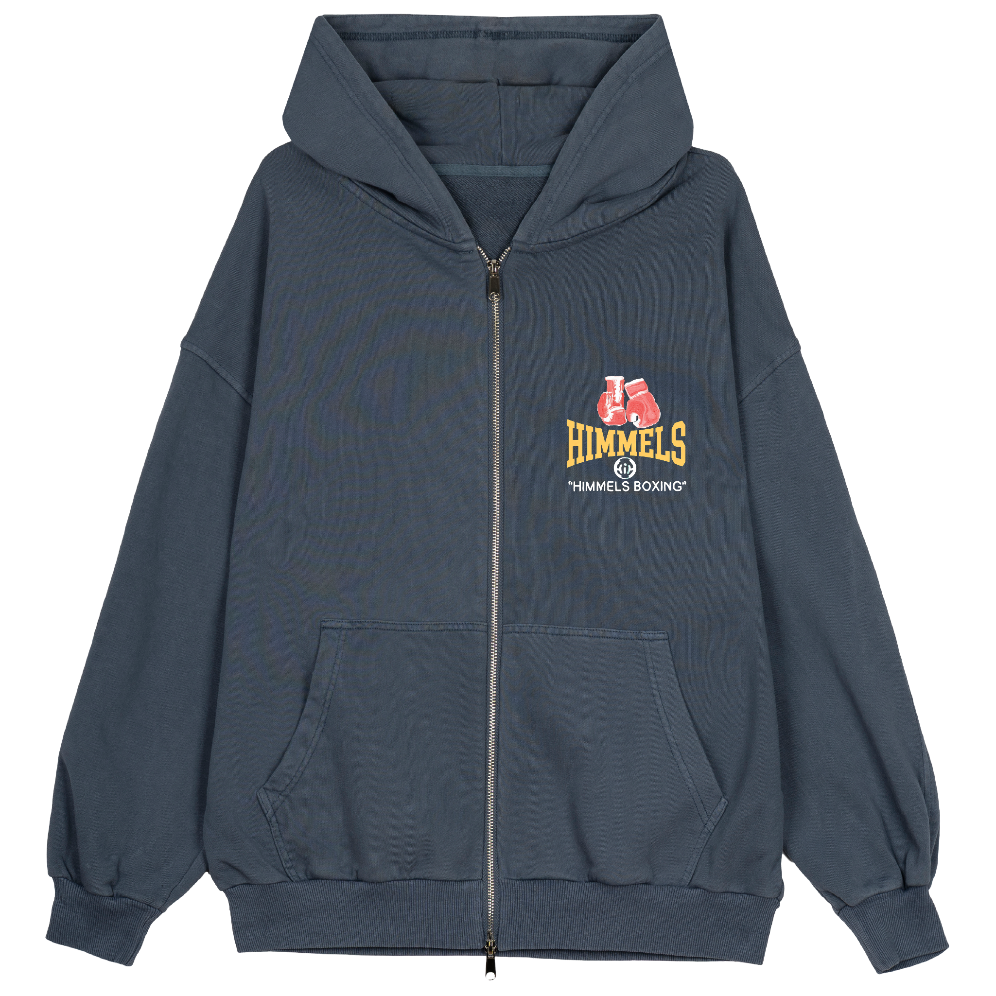 SUDADERA CON CREMALLERA BOXING AZUL