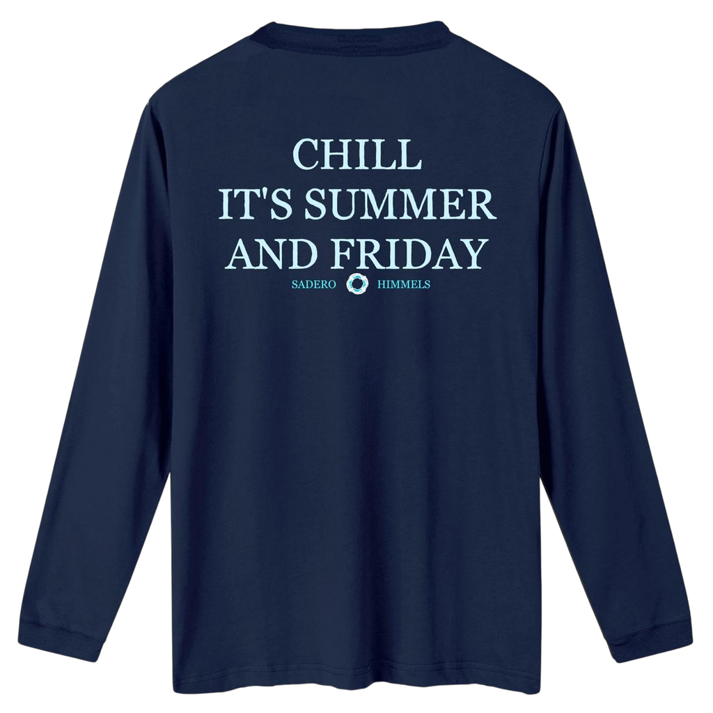 Camiseta summer manga larga azul