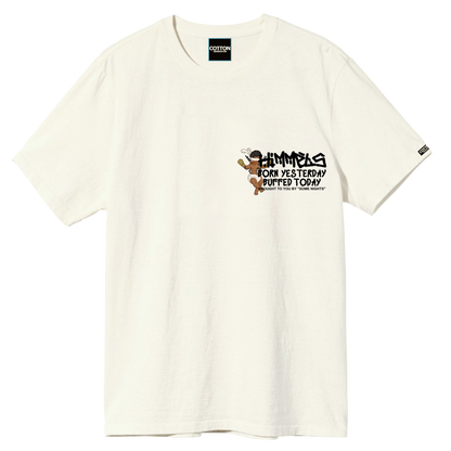 Camiseta Himmels born yesterday blanca