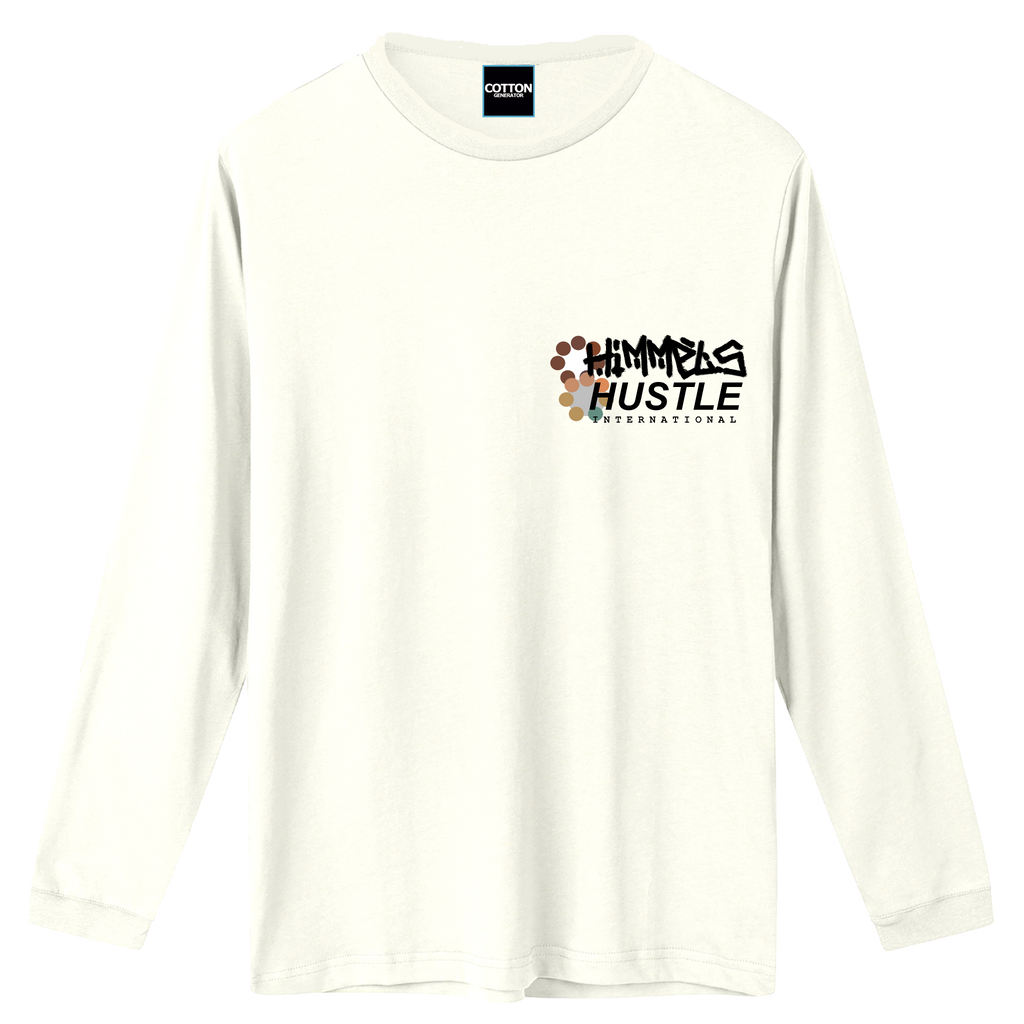 Camiseta Himmels hustle manga larga blanca