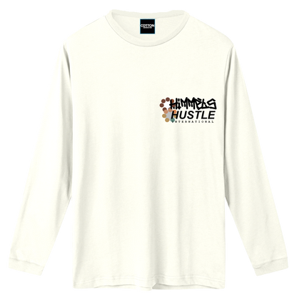 Camiseta Himmels hustle manga larga blanca