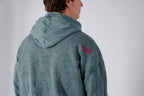 Sudadera verde piedra basic
