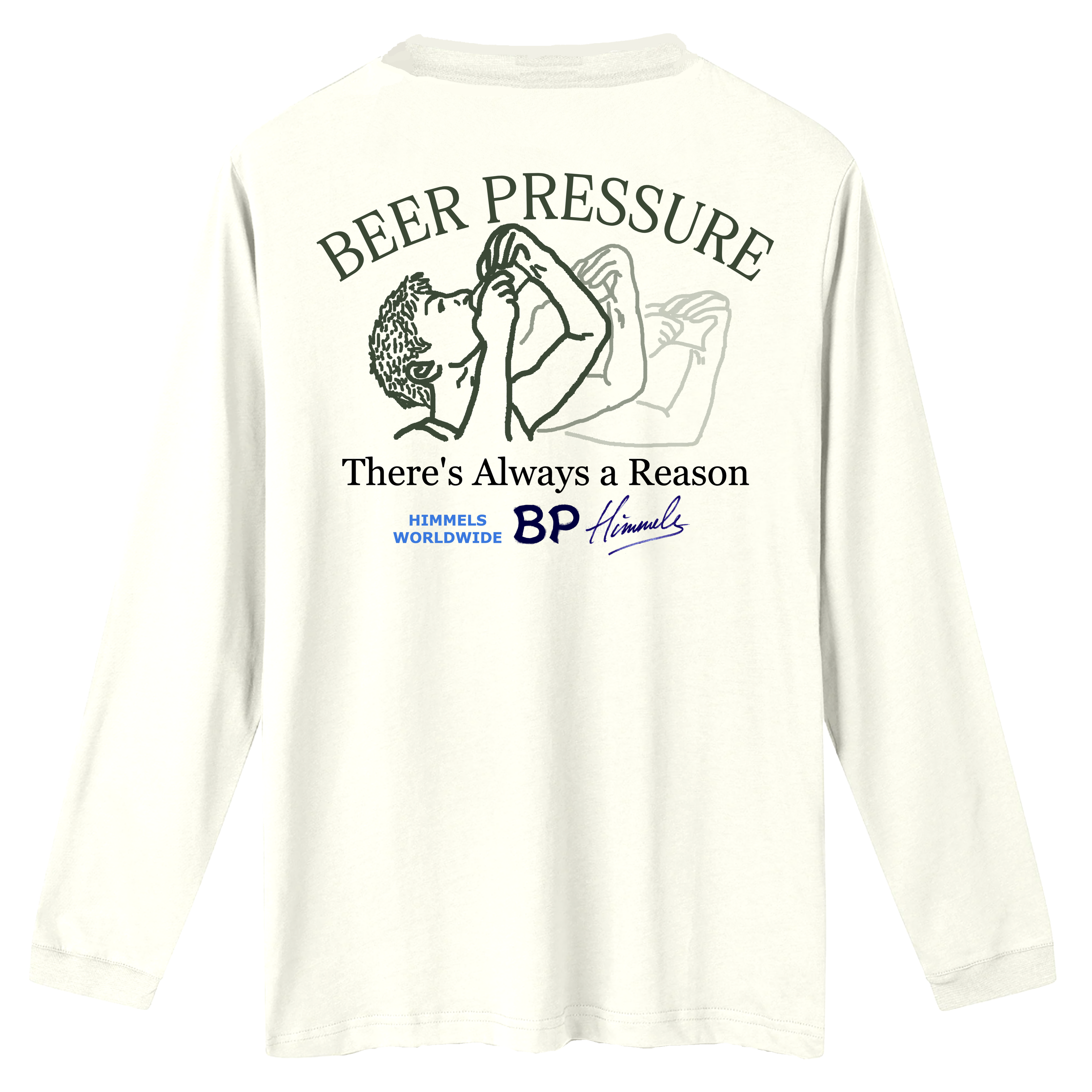 Camiseta Himmels beer manga larga blanca