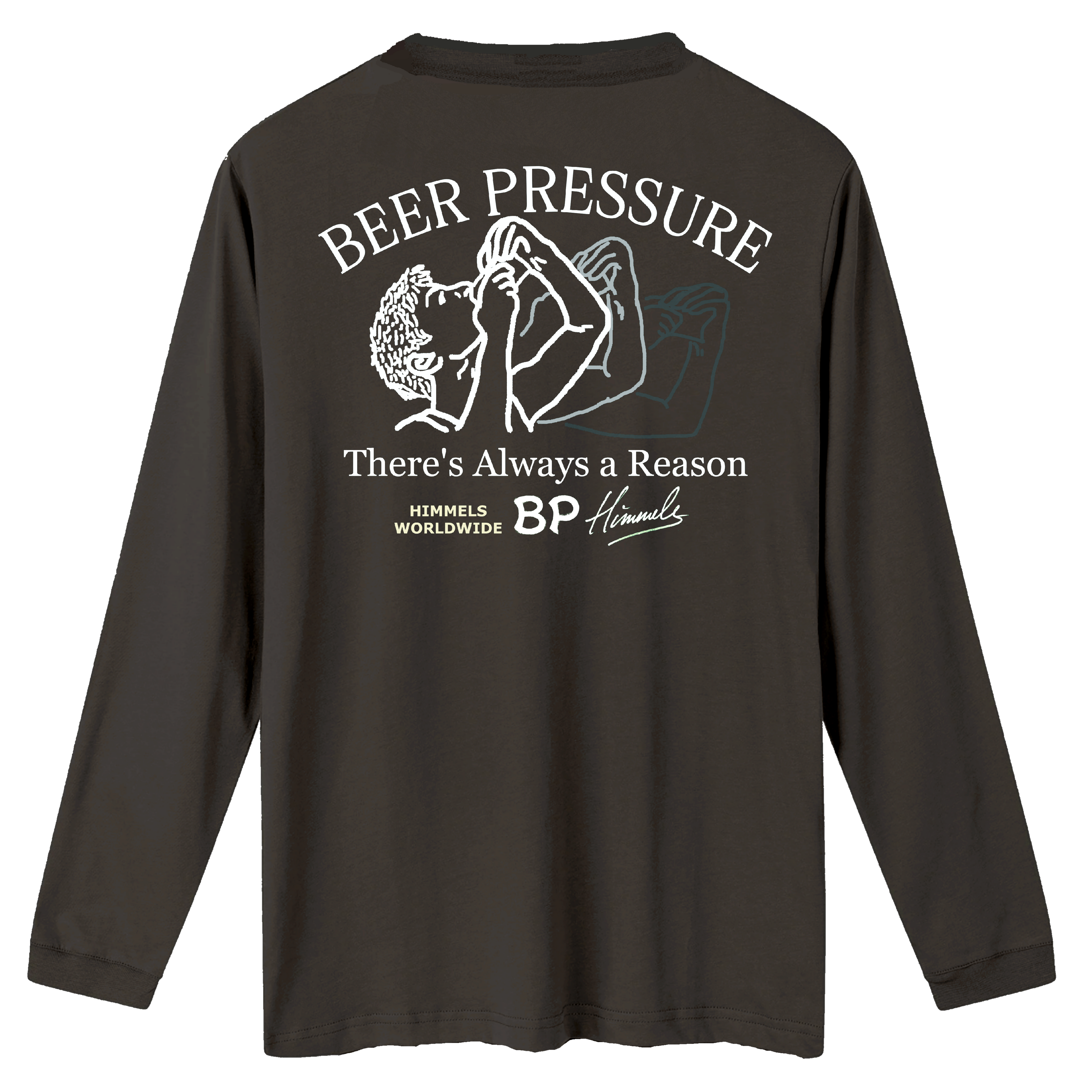 Camiseta Himmels beer manga larga gris