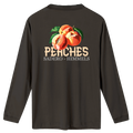 Camiseta peaches manga larga gris