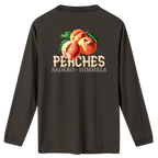 Camiseta peaches manga larga gris