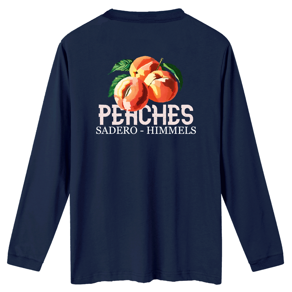 Camiseta peaches manga larga azul