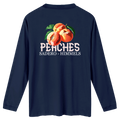 Camiseta peaches manga larga azul
