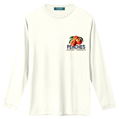 Camiseta peaches manga larga blanca