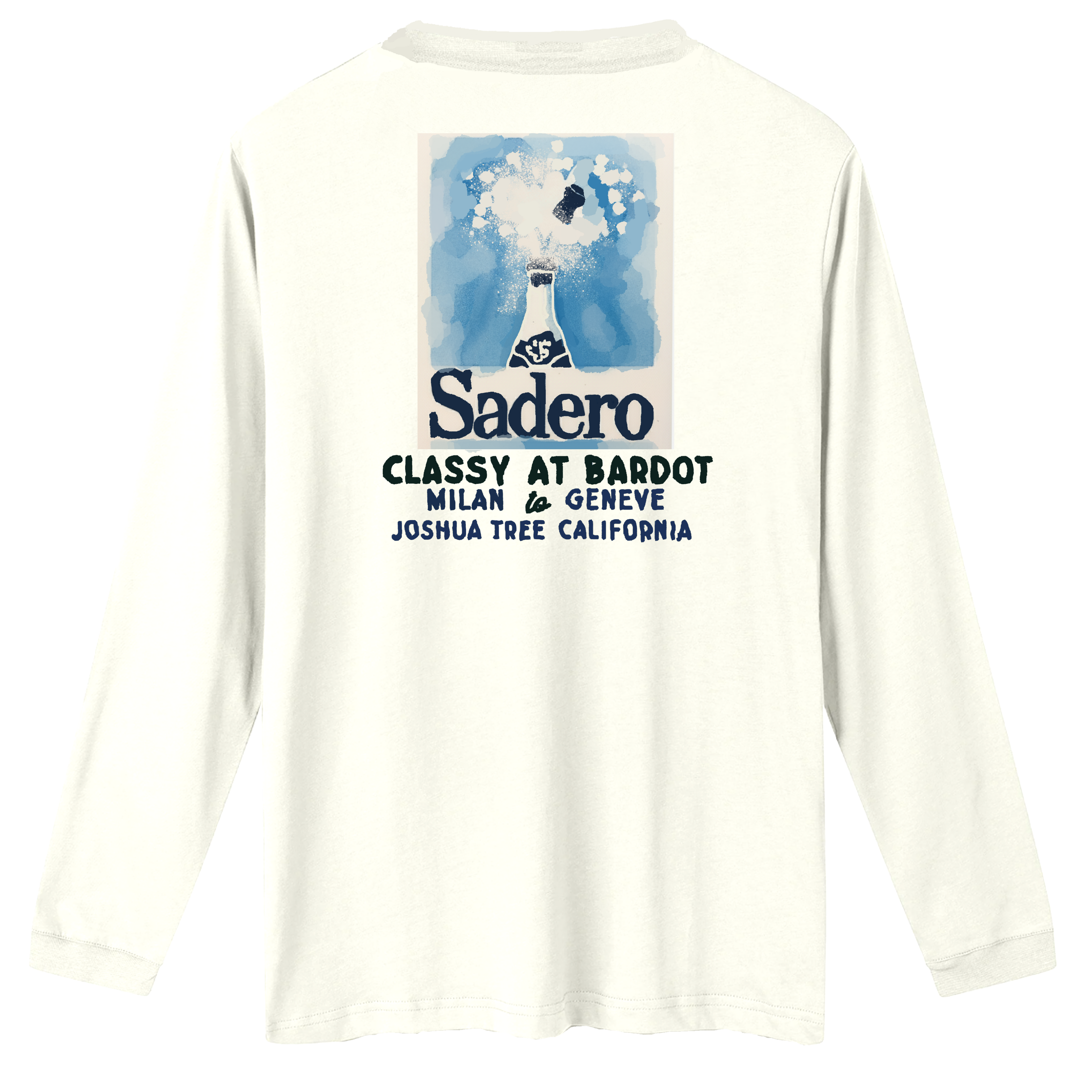 Camiseta bardot manga larga blanca