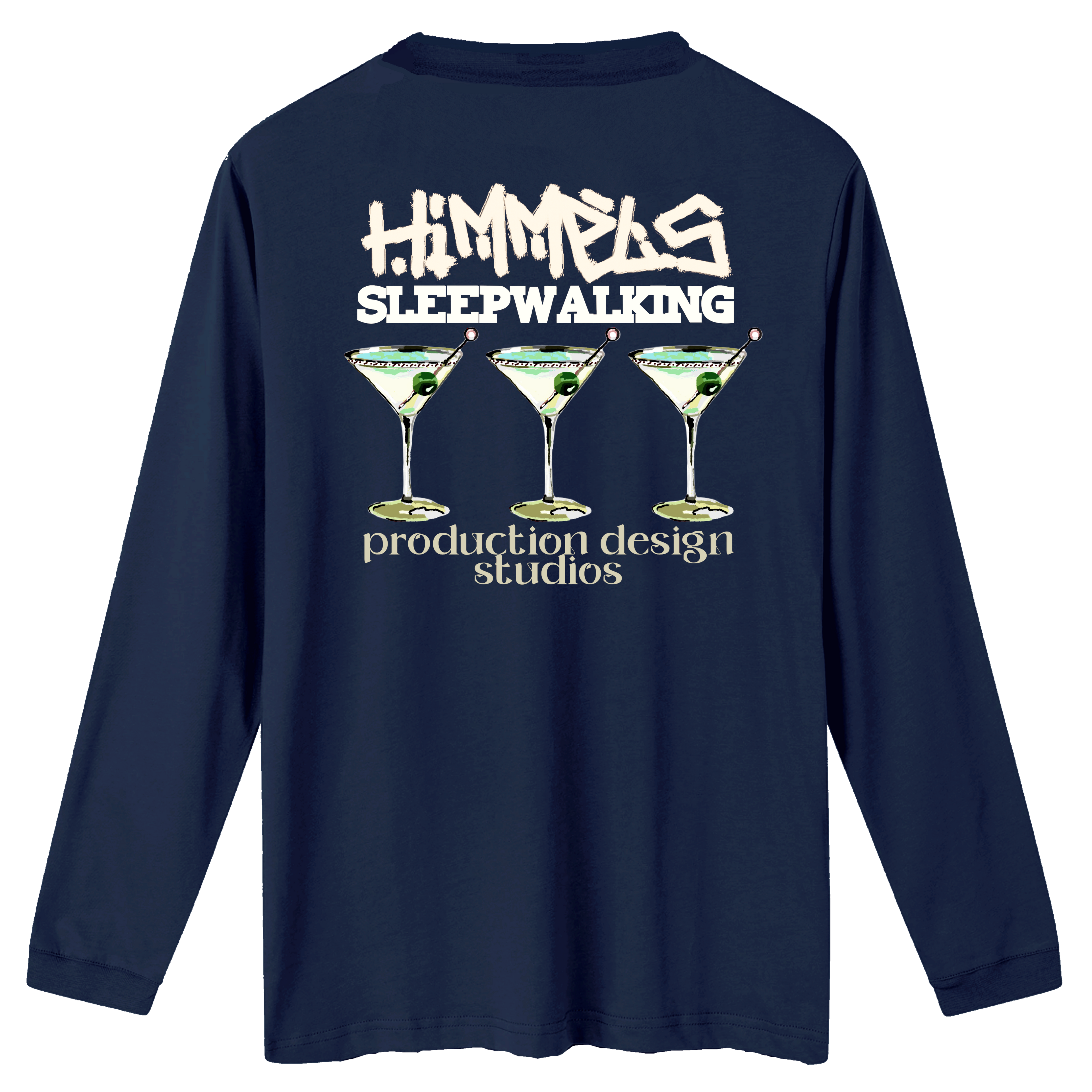 Camiseta Himmels sleepwalking manga larga azul