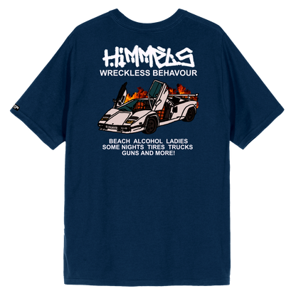 Camiseta Himmels wreckless behavour azul