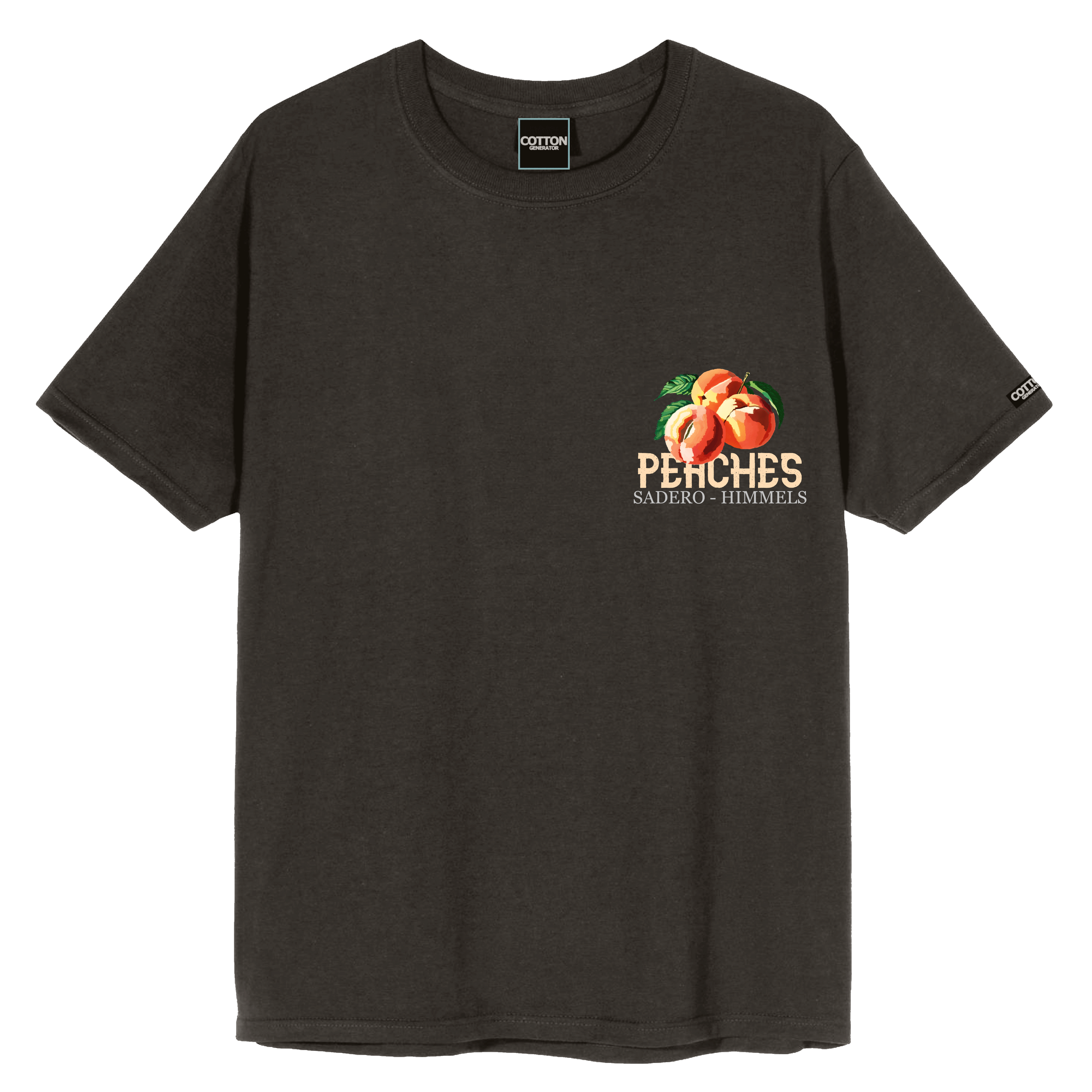 Camiseta peaches gris