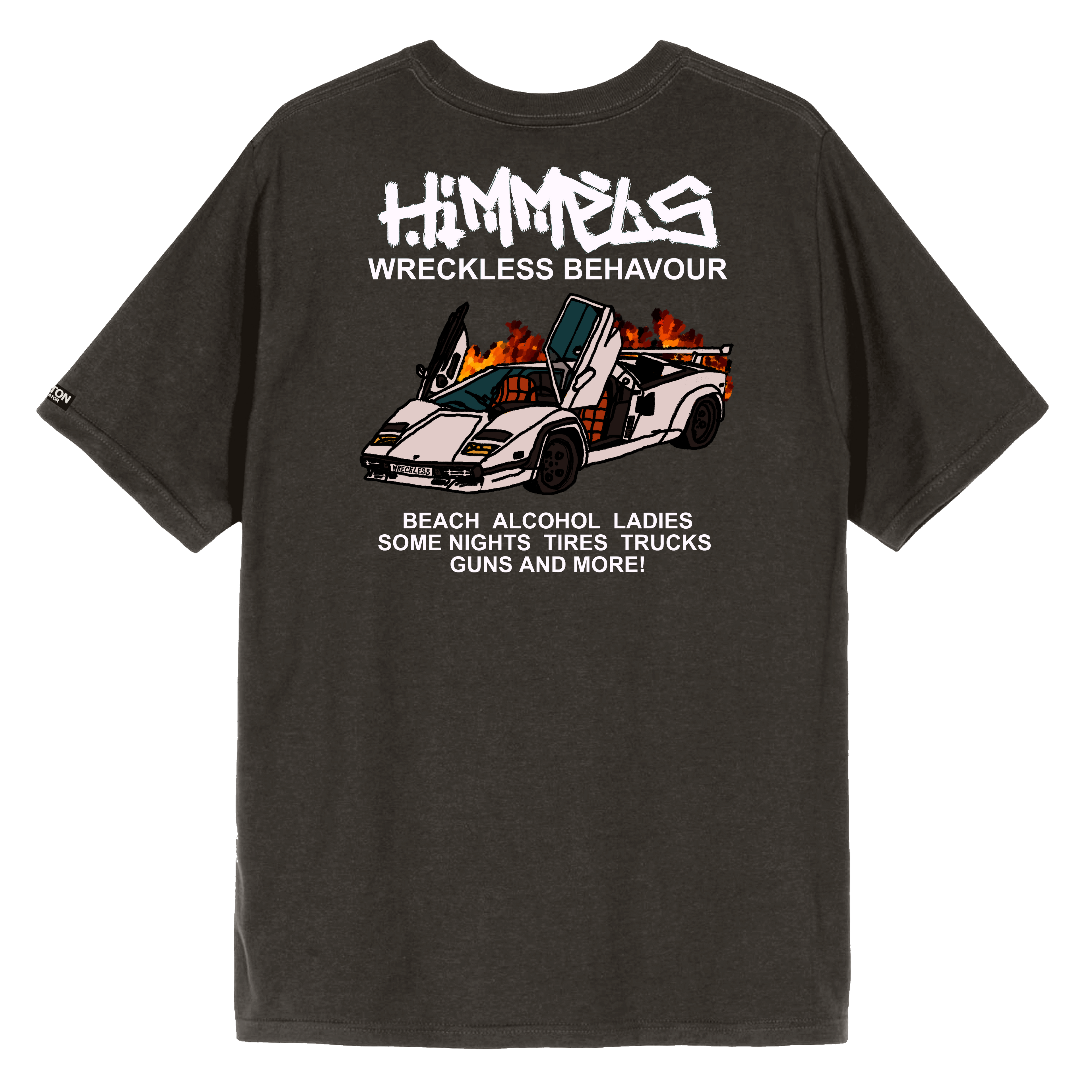 Camiseta Himmels wreckless behavour gris