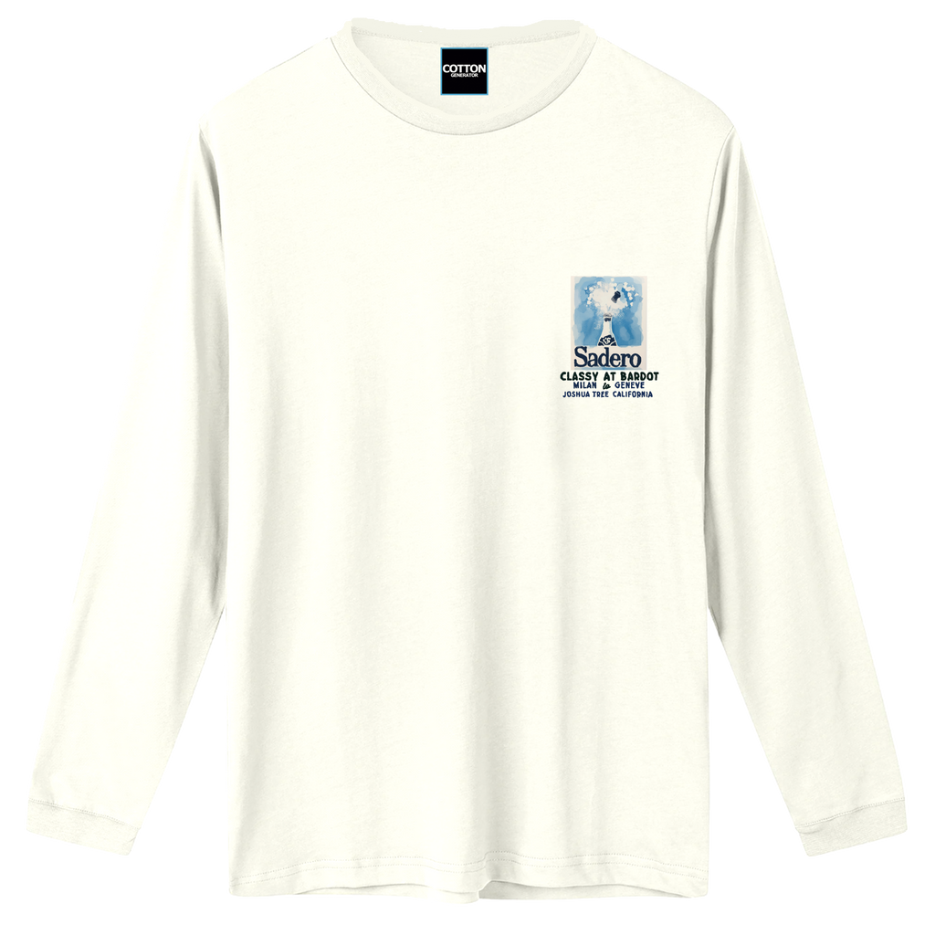 Camiseta bardot manga larga blanca