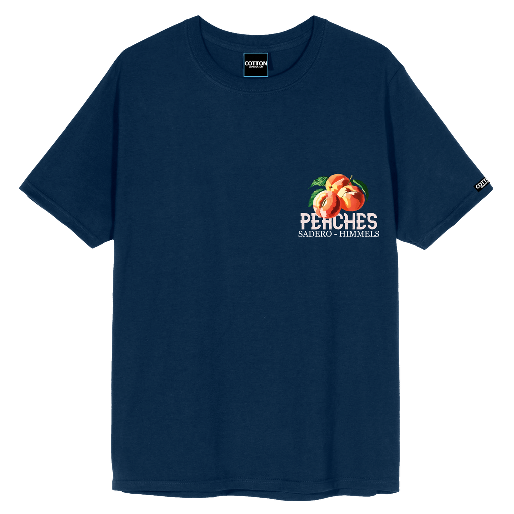 Camiseta peaches azul
