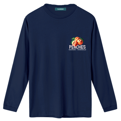 Camiseta peaches manga larga azul