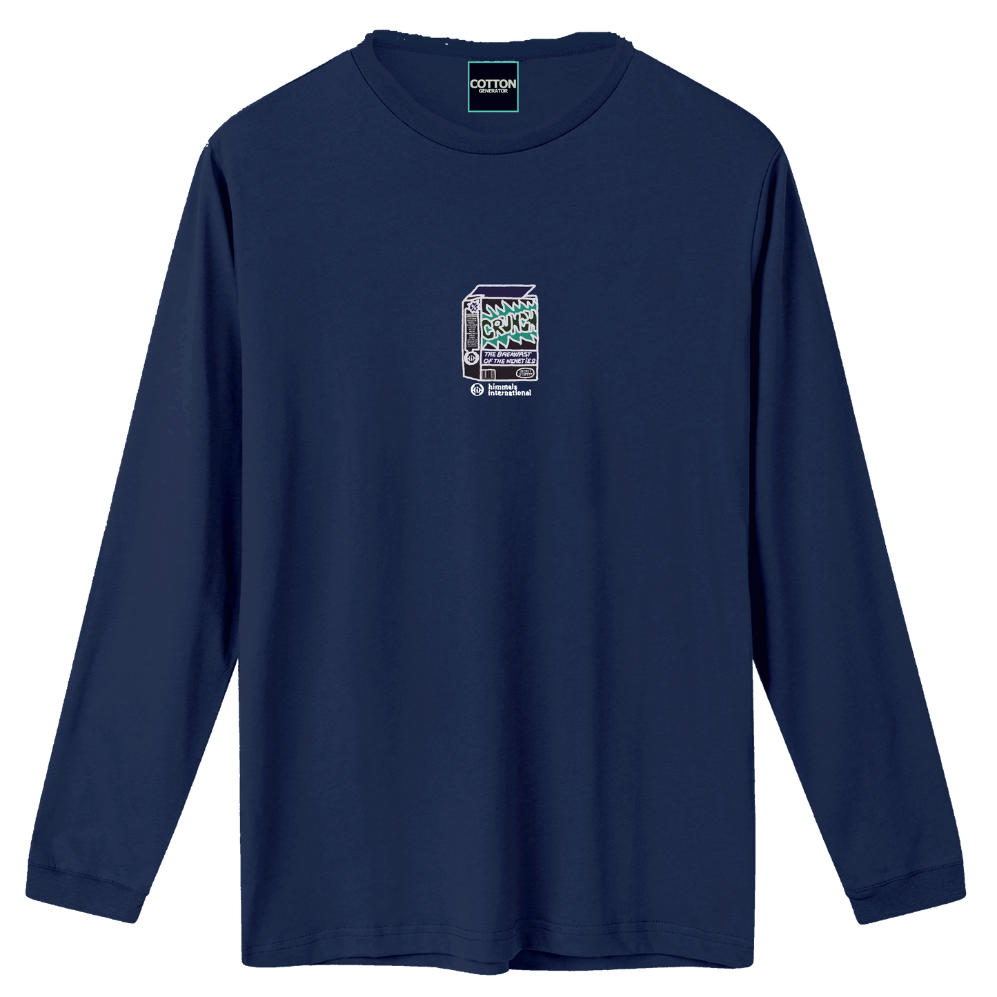 Camiseta Himmels ninetees manga larga azul