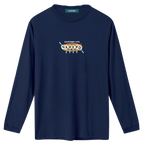 Camiseta courtside hits manga larga azul