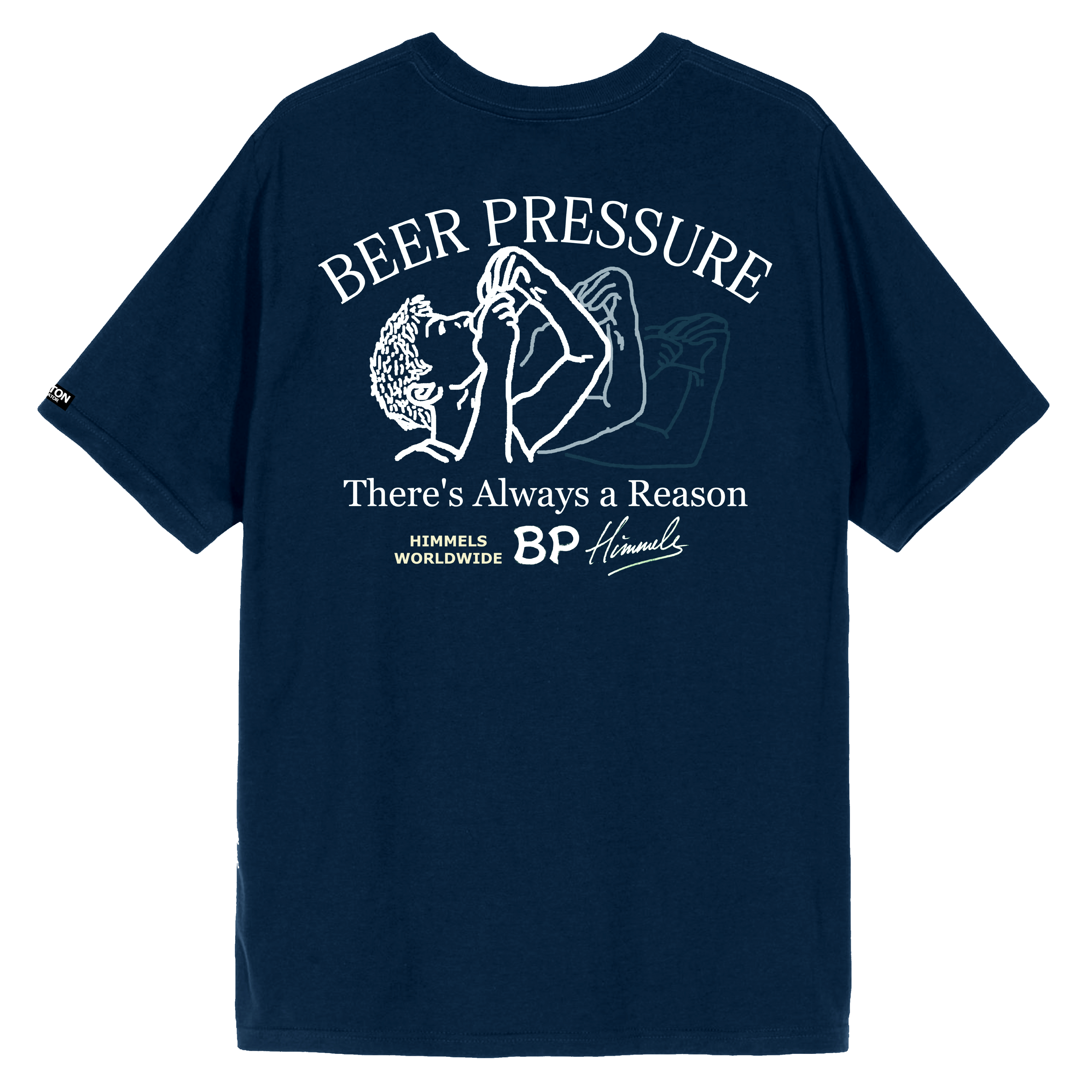 Camiseta Himmels beer pressure azul