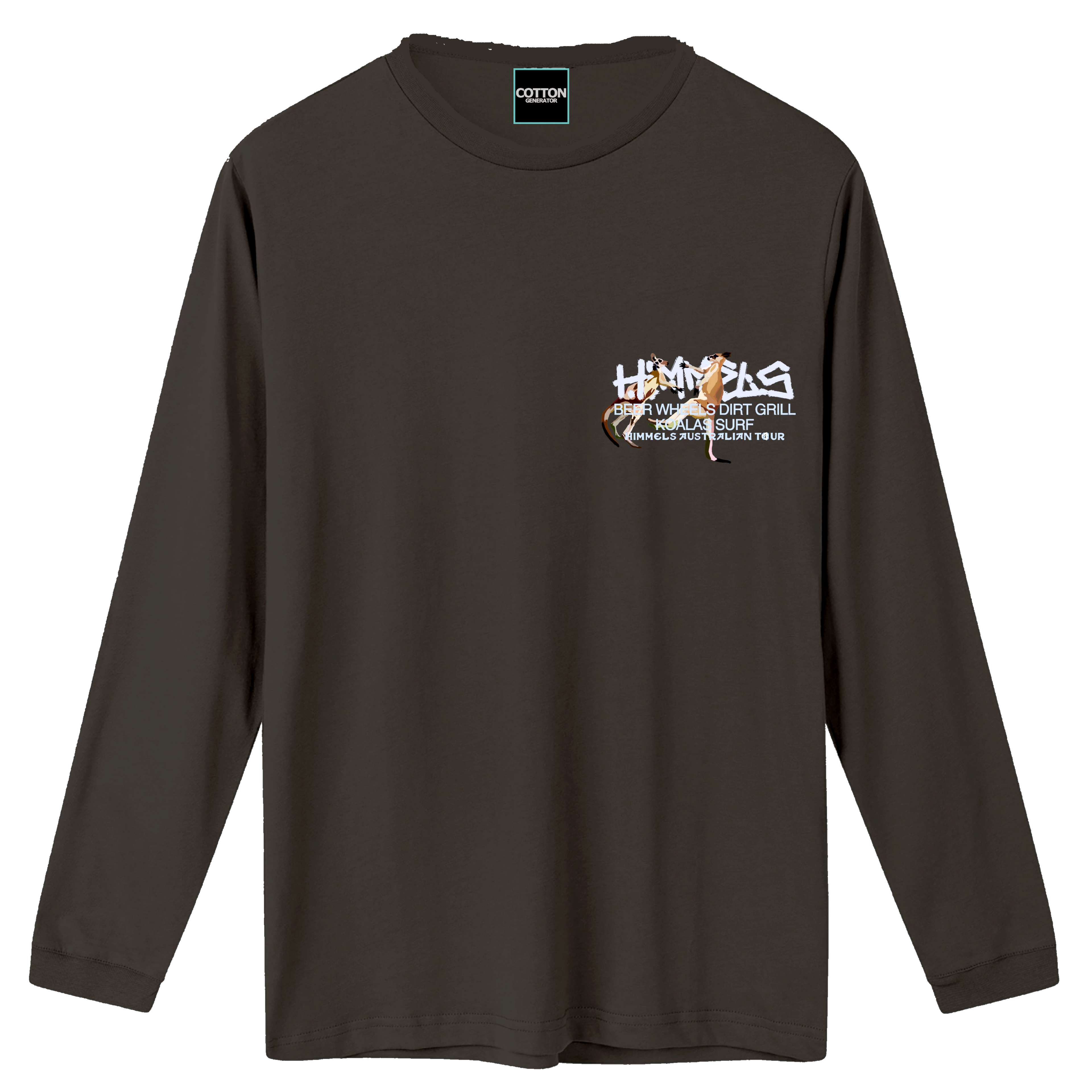 Camiseta Himmels australian manga larga gris