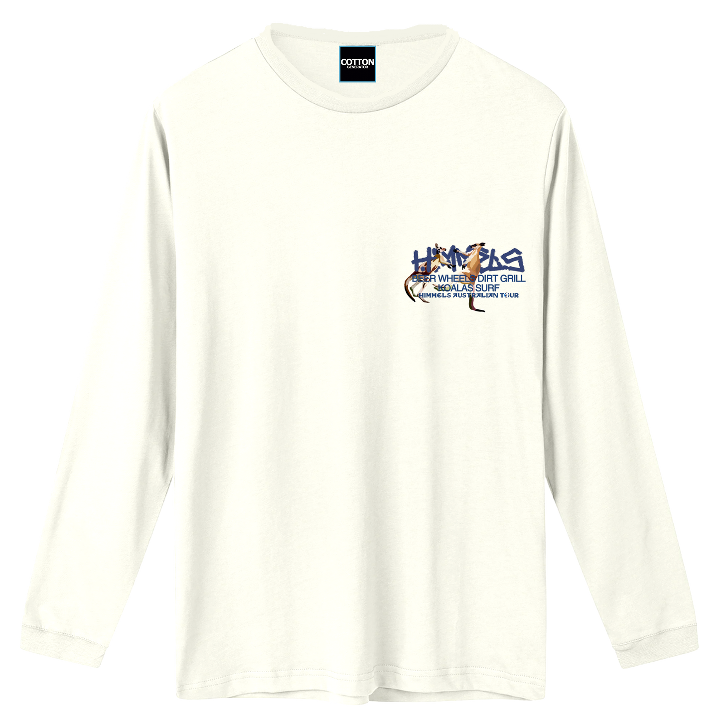 Camiseta Himmels australian manga larga blanca