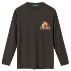 Camiseta peaches manga larga gris