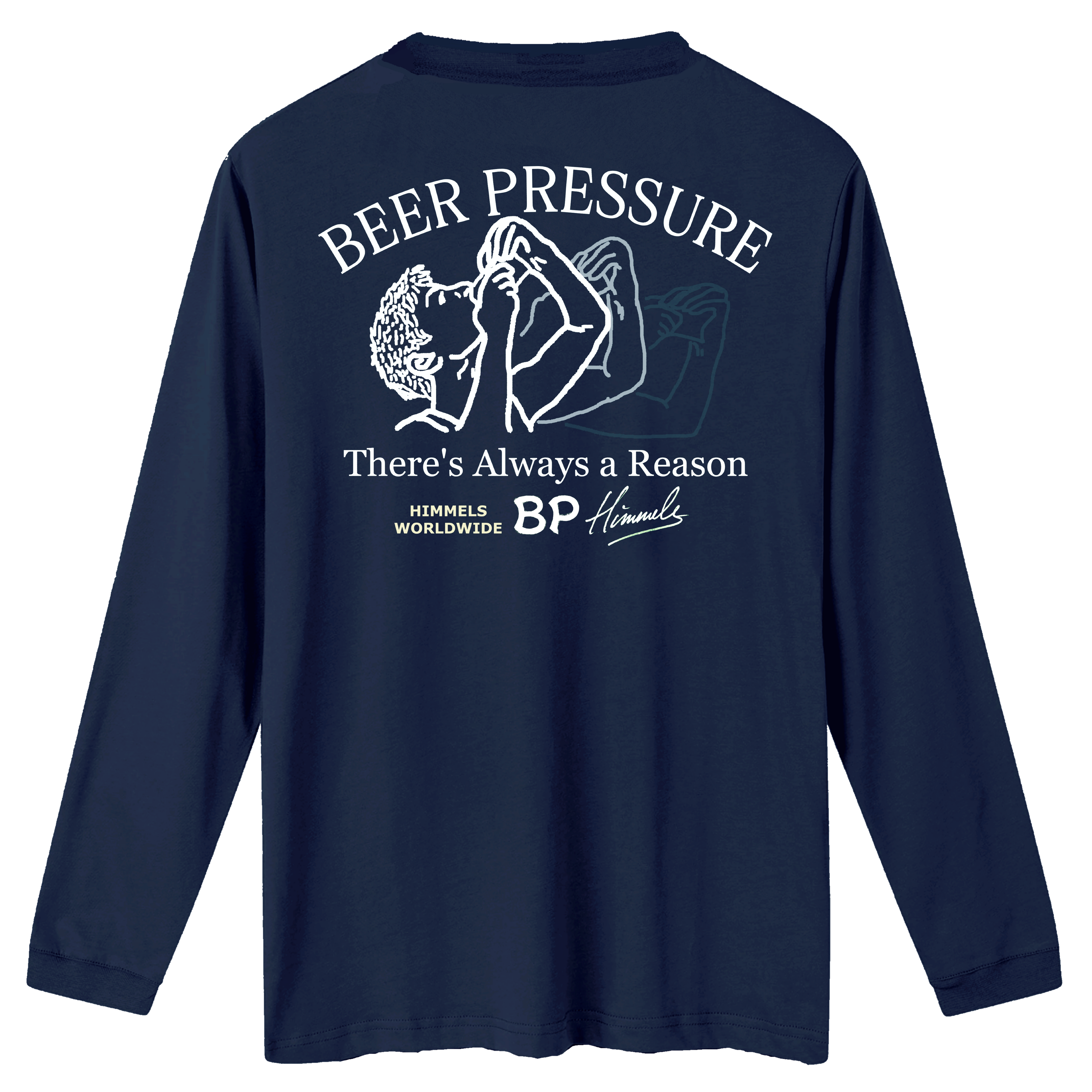 Camiseta Himmels beer manga larga azul