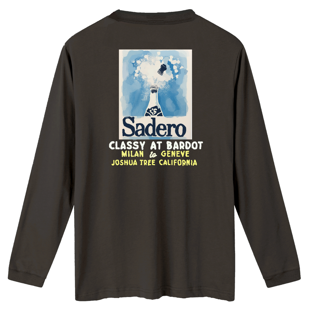 Camiseta bardot manga larga gris