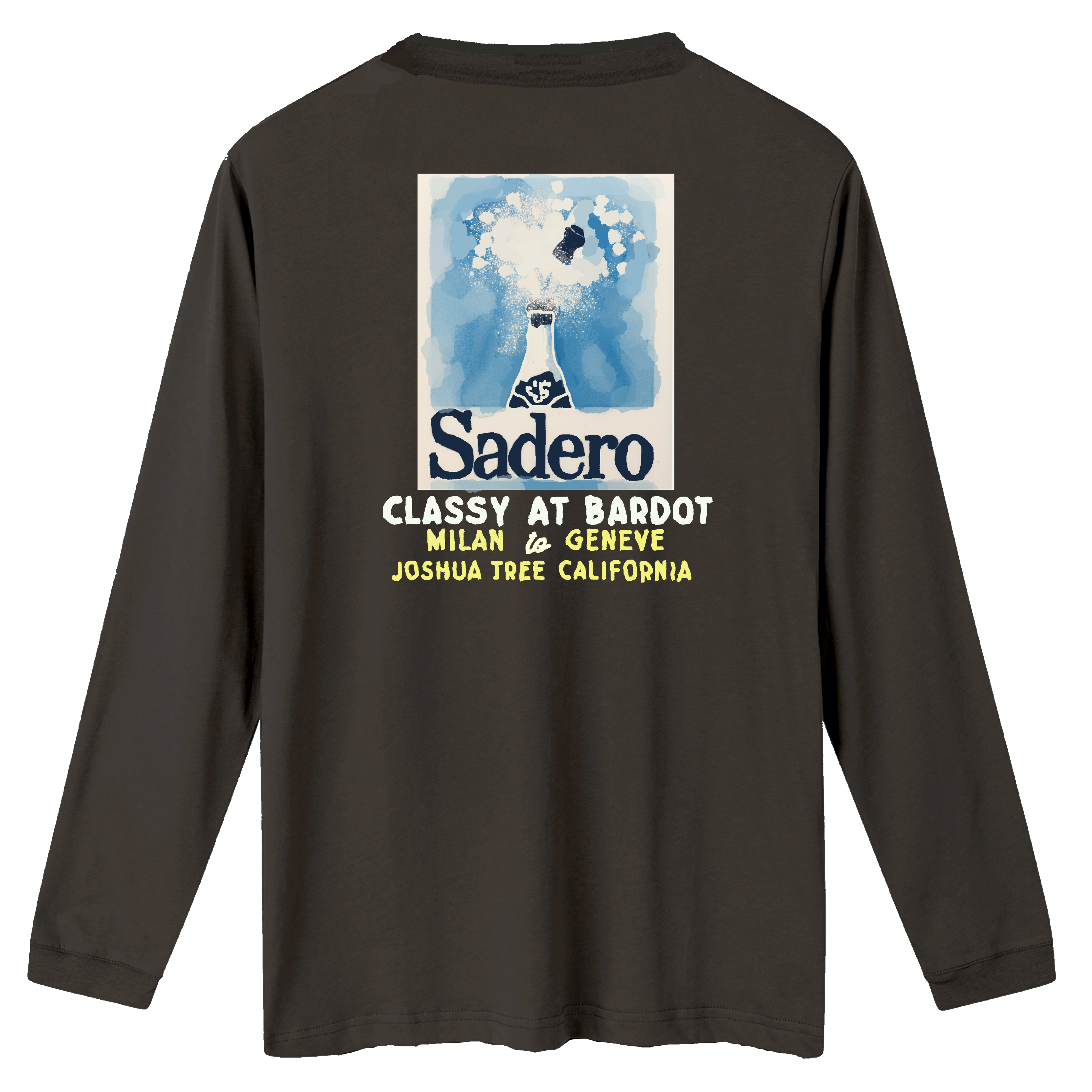 Camiseta bardot manga larga gris