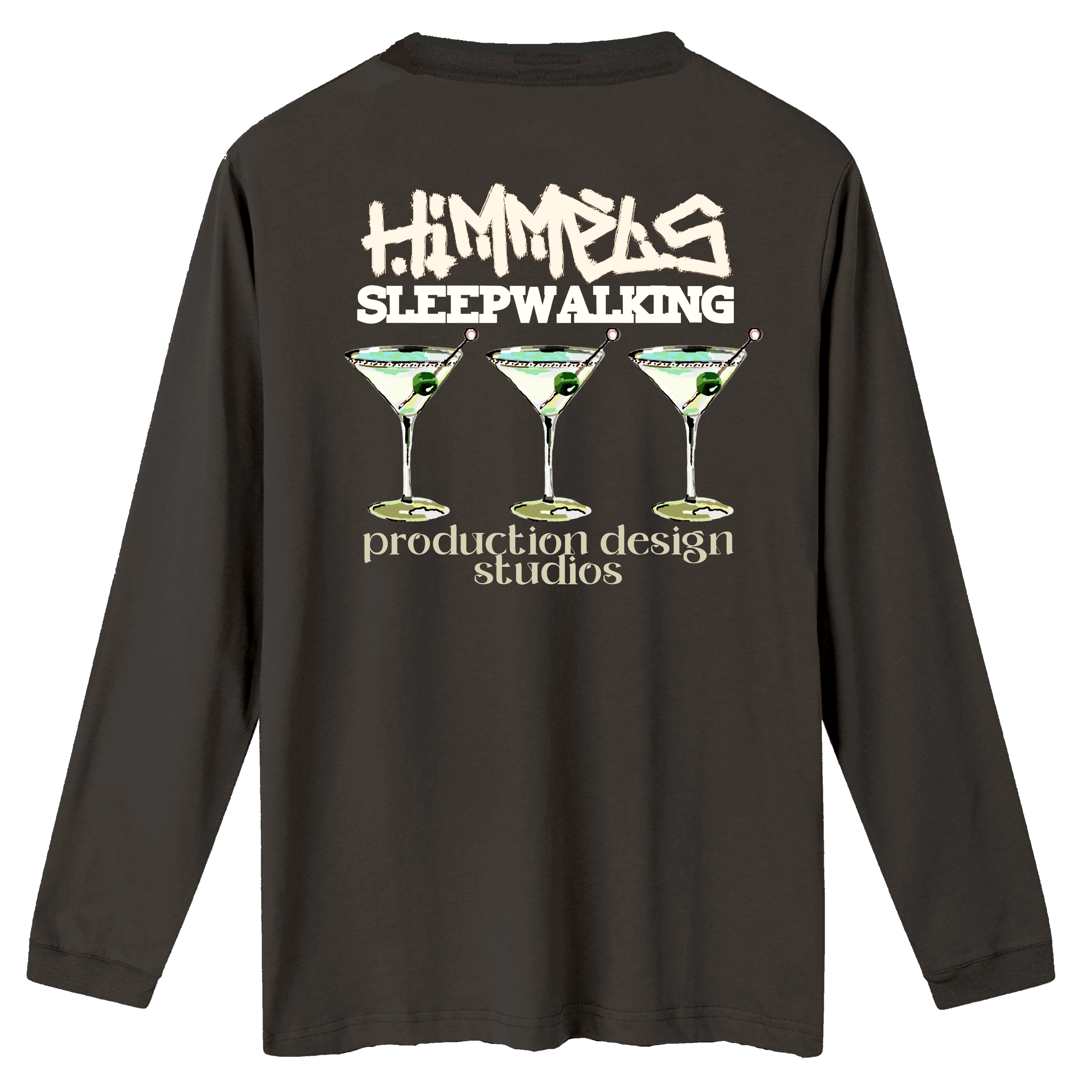 Camiseta Himmels sleepwalking manga larga gris