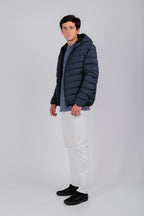 Chaqueta plumas azul