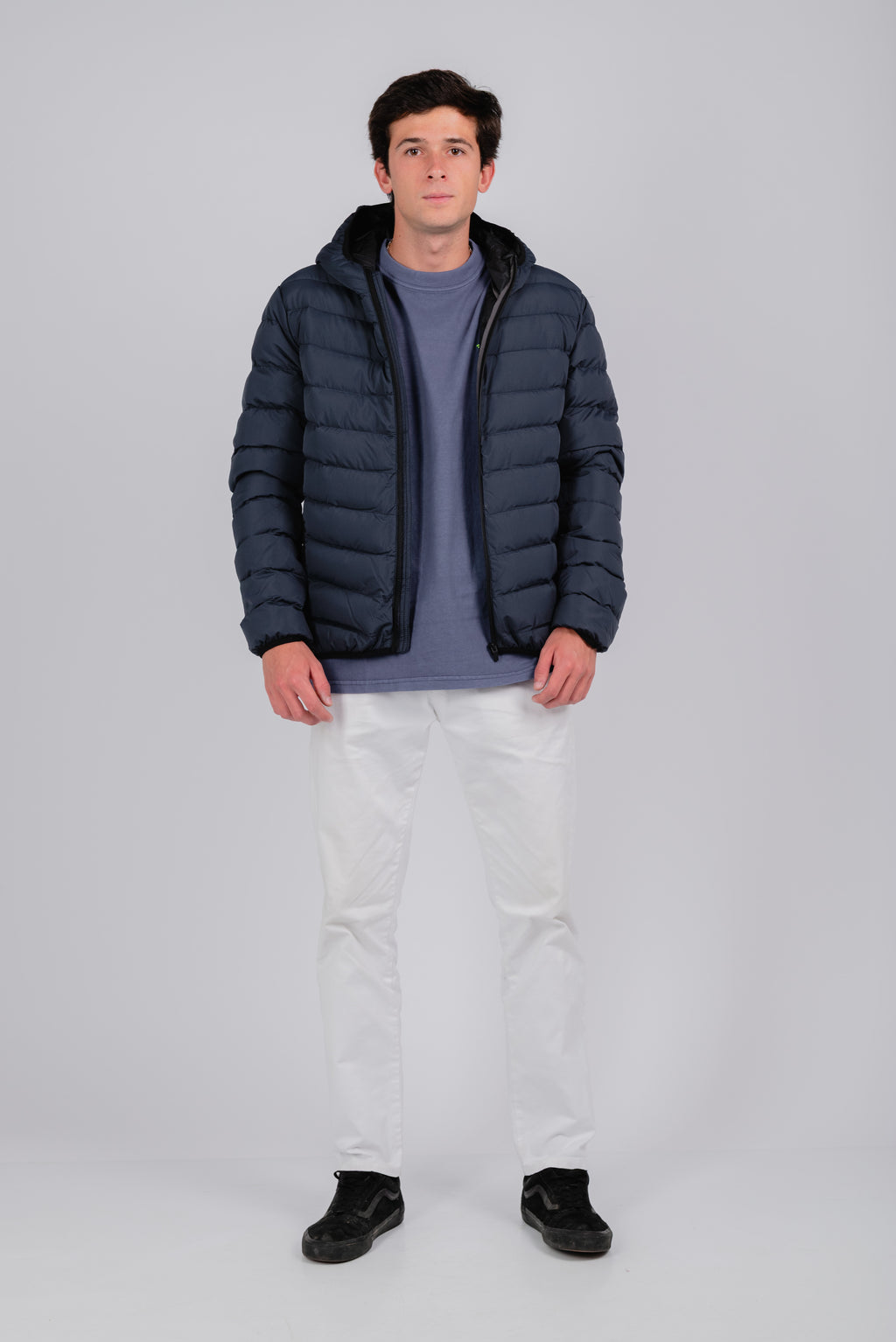 Chaqueta plumas azul