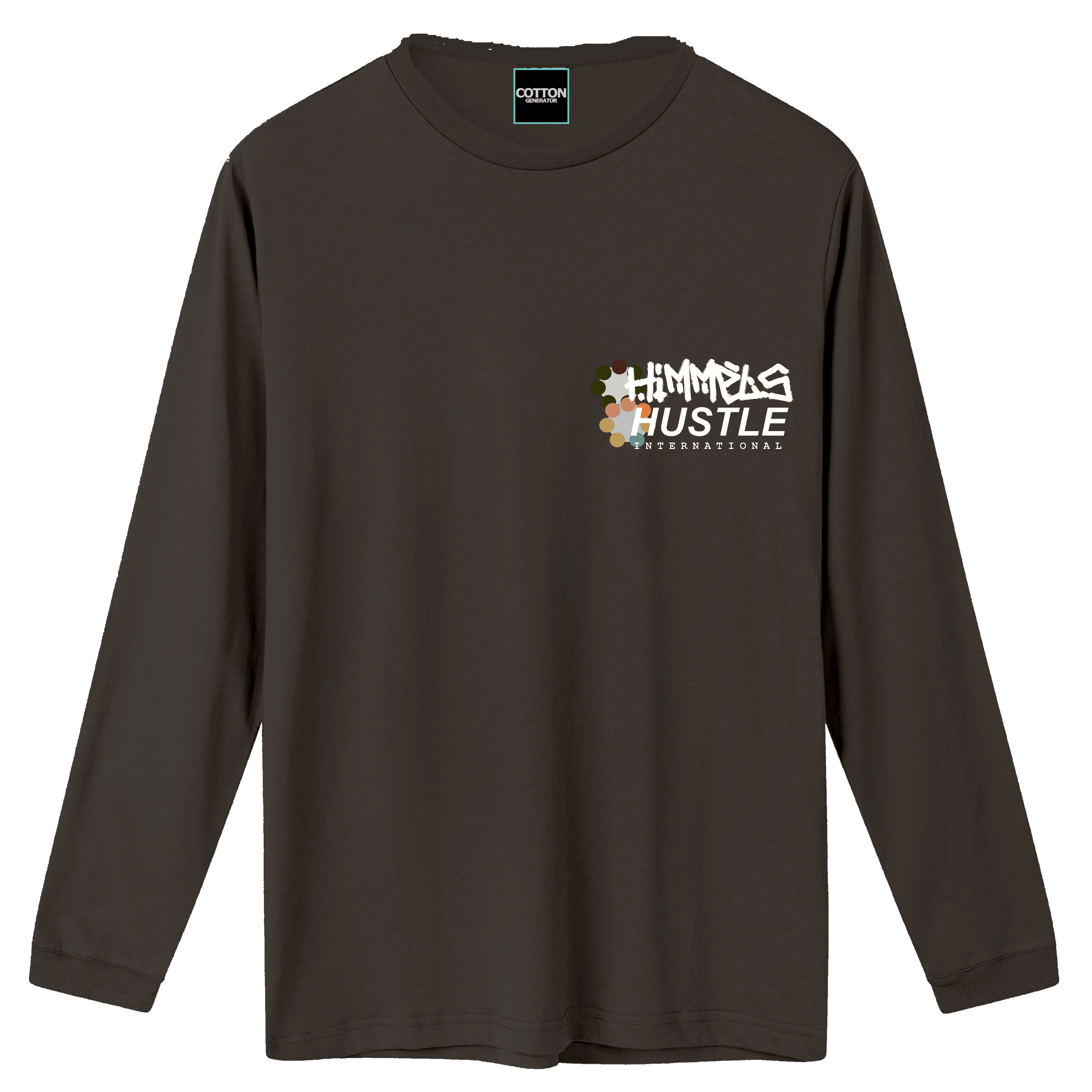 Camiseta Himmels hustle manga larga gris