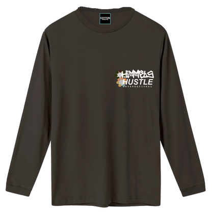 Camiseta Himmels hustle manga larga gris